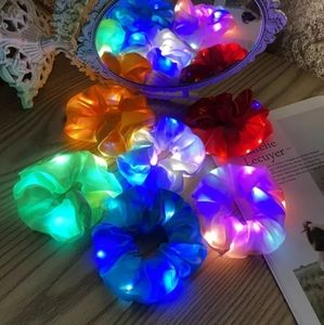 High quality silk light up scrunchy